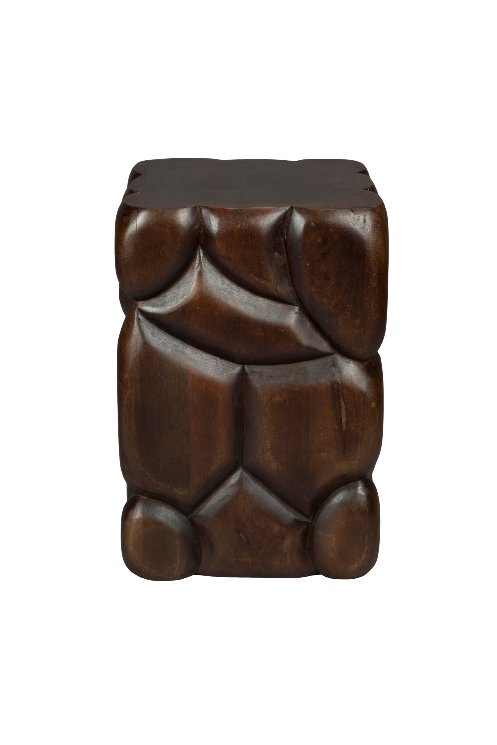 Carved Mango Wood Stool | Dutchbone Brooklyn | Oroa.com