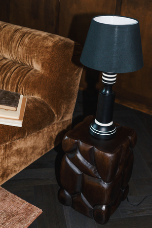 Carved Mango Wood Stool | Dutchbone Brooklyn | Oroa.com