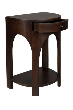 Semi-Circle 1-Drawer Side Table | Dutchbone Belvedere | OROA.com