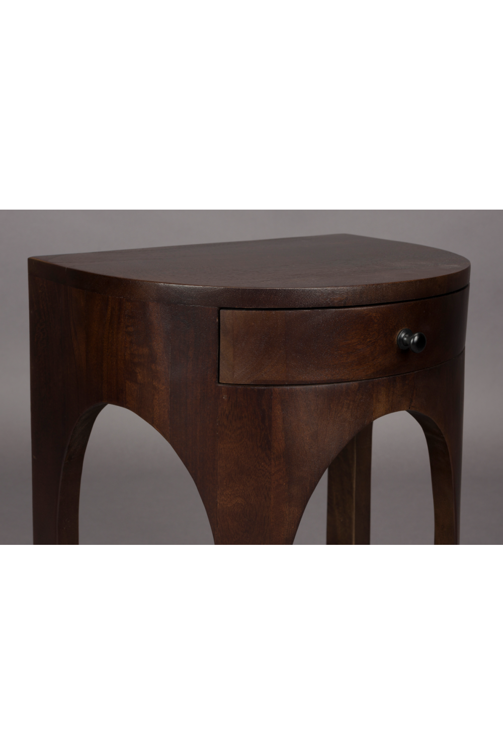Semi-Circle 1-Drawer Side Table | Dutchbone Belvedere | OROA.com
