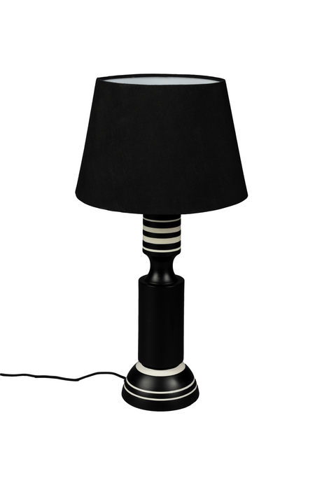 Black Linen Table Lamp | Dutchbone Virgil | Oroa.com
