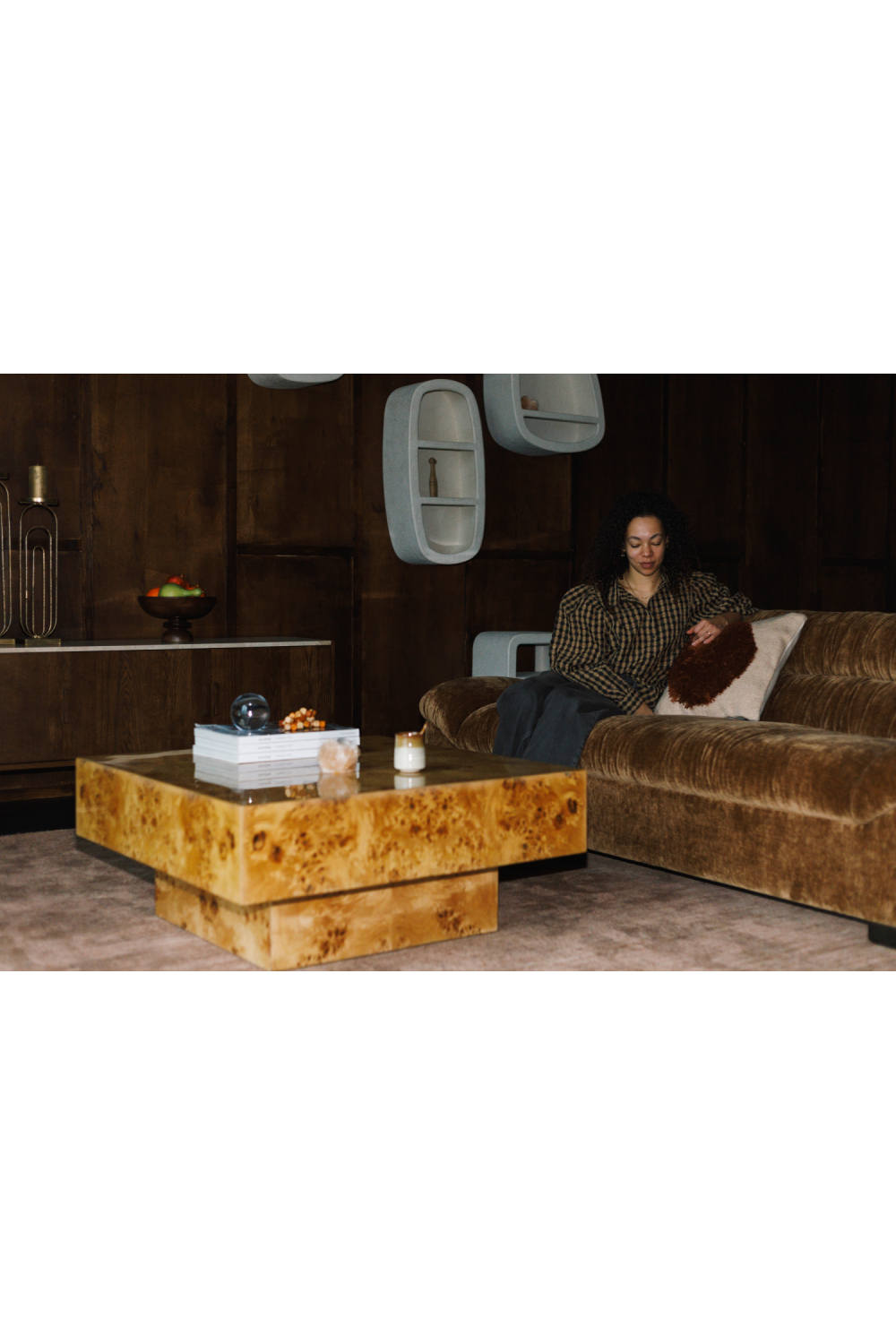 Glossy Square Coffee Table | Dutchbone Quin | OROA.com