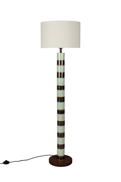 Cotton Shade Floor Lamp | Dutchbone Vertigo | OROA.com