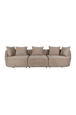 Woven Fabric 3-Seater Sofa | Dutchbone Rocca | OROA.com
