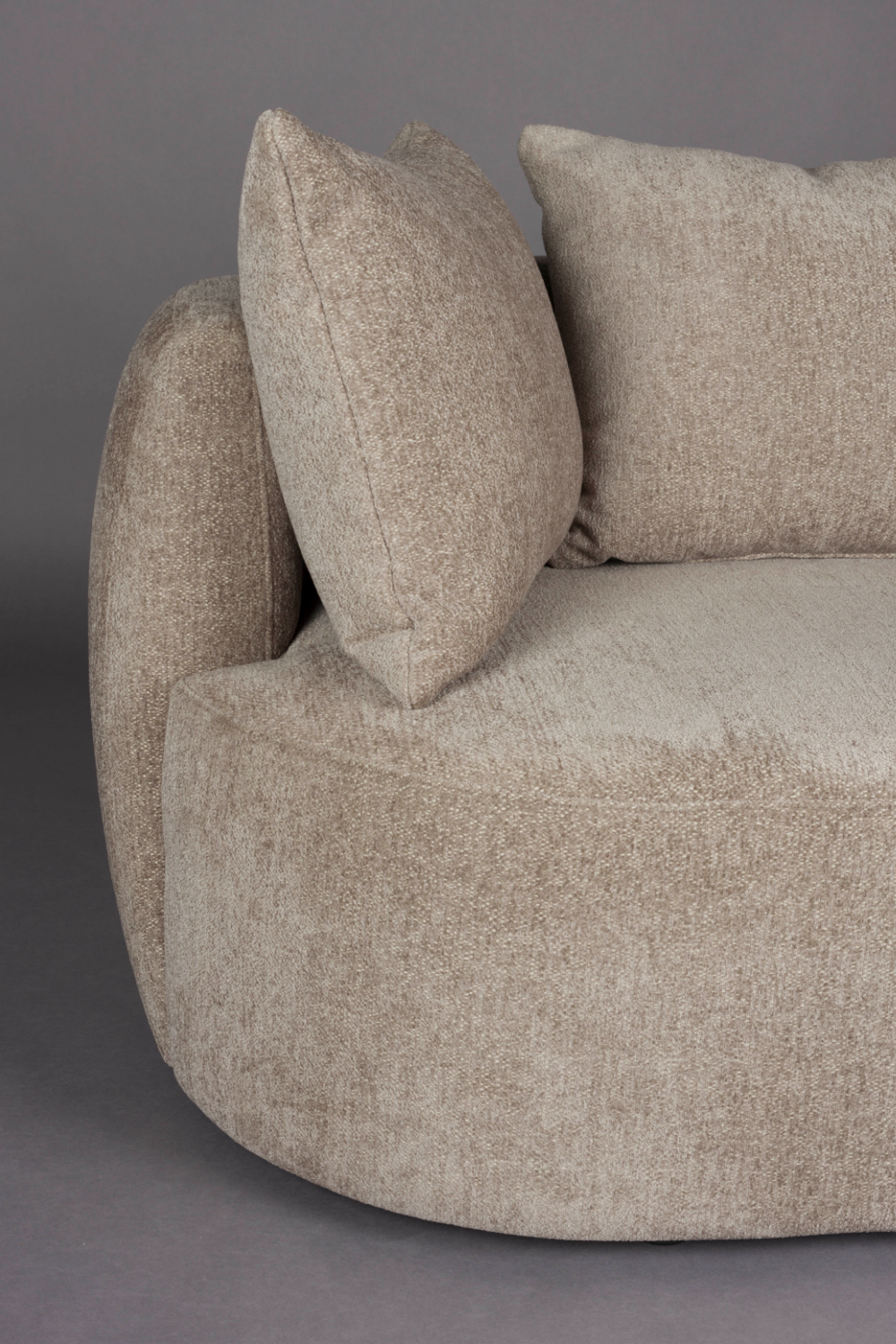 Woven Fabric 3-Seater Sofa | Dutchbone Rocca | OROA.com