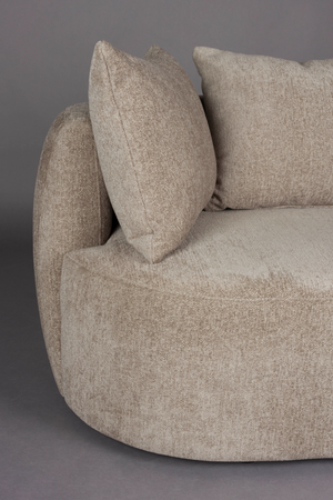 Woven Fabric 3-Seater Sofa | Dutchbone Rocca | OROA.com