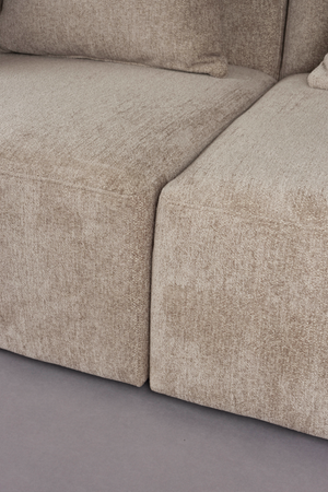Woven Fabric 3-Seater Sofa | Dutchbone Rocca | OROA.com