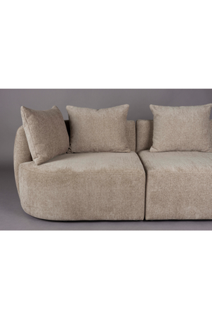 Woven Fabric 3-Seater Sofa | Dutchbone Rocca | OROA.com