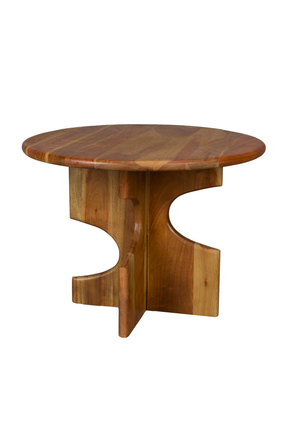 Notched Base Wooden Side Table | Dutchbone Morgan | OROA.com