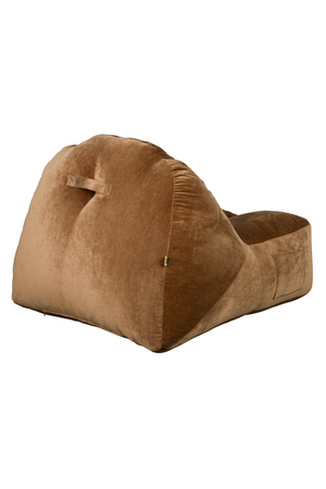 Brown Velvet Lounge Bean Bag | Dutchbone Tombag | OROA.com