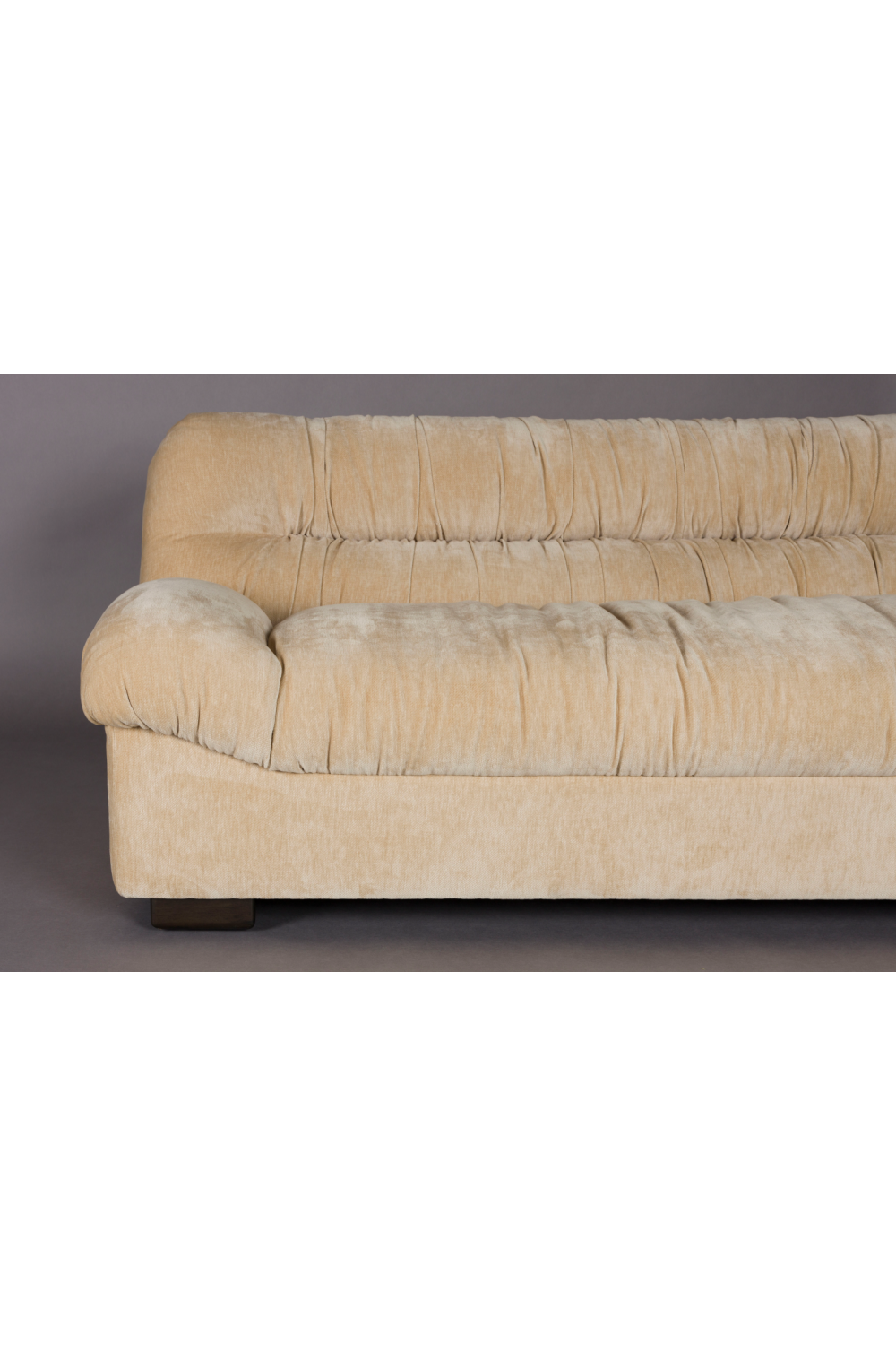 Velvet Pleated Sofa | Dutchbone Douglas | OROA.com