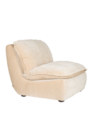 Velvet Upholstered Lounge Chair | Dutchbone Radley | OROA.com