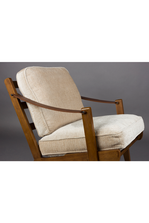 Leather Armed Lounge Chair | Dutchbone Washington | OROA.com