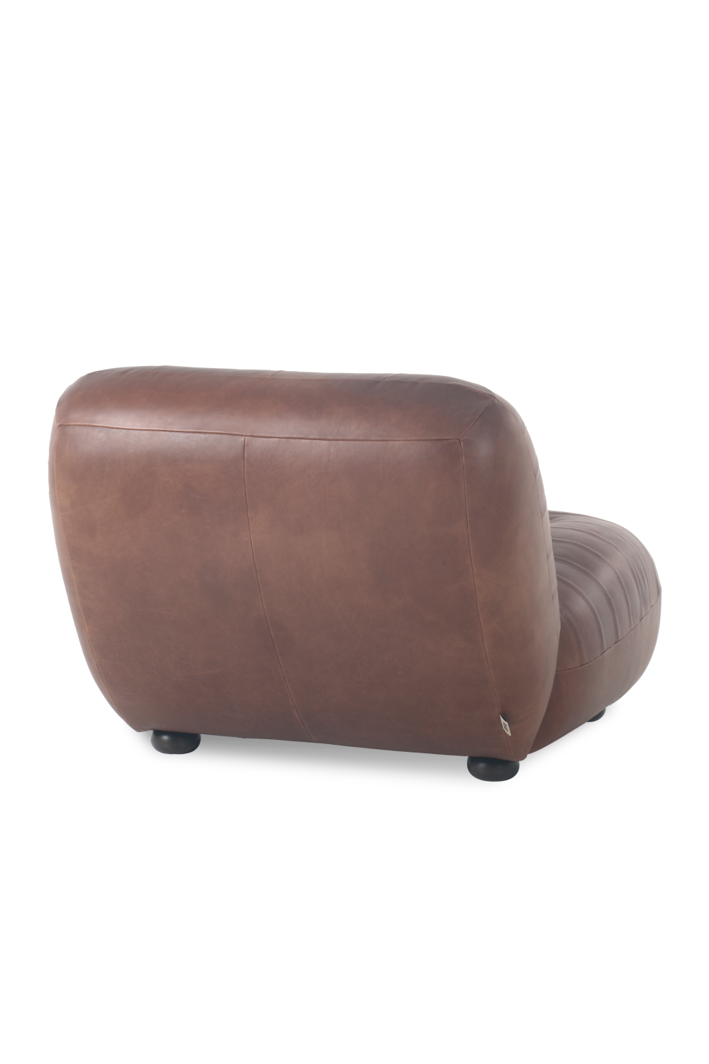 Deep Stitched Leather Lounge Chair | Dutchbone Wyatt | Oroa.com