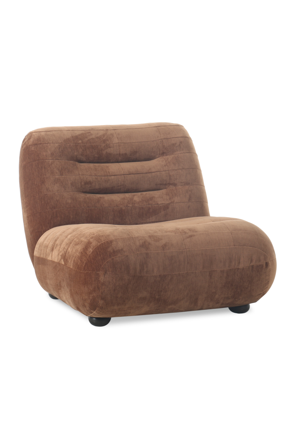 Deep Stitched Velvet Lounge Chair | Dutchbone Wyatt | OROA.com
