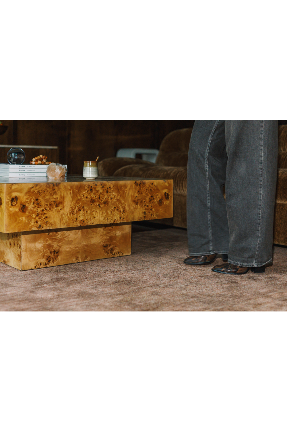 Square Block Patterned Carpet 5' x 7'5" | Dutchbone | Oroa.com