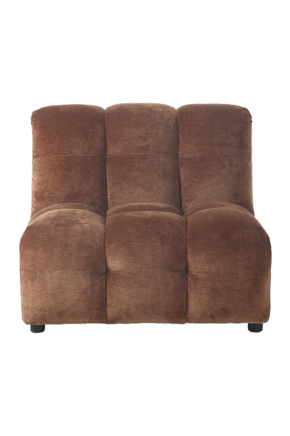 Tufted Velvet Armless Sofa | Dutchbone Hackman | OROA.com