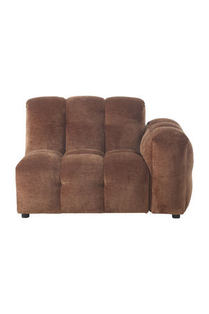 Velvet Right-Armed Sofa | Dutchbone Hackman | OROA.com