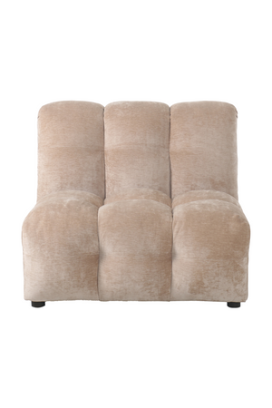 Tufted Velvet Armless Sofa | Dutchbone Hackman | OROA.com