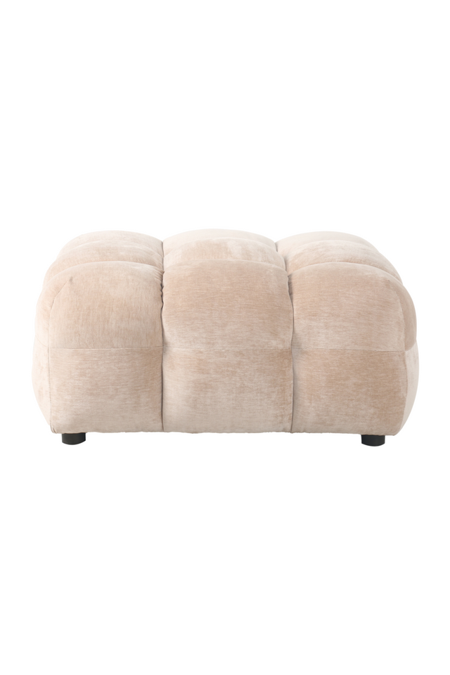 Tufted Velvet Ottoman | Dutchbone Hackman | OROA.com