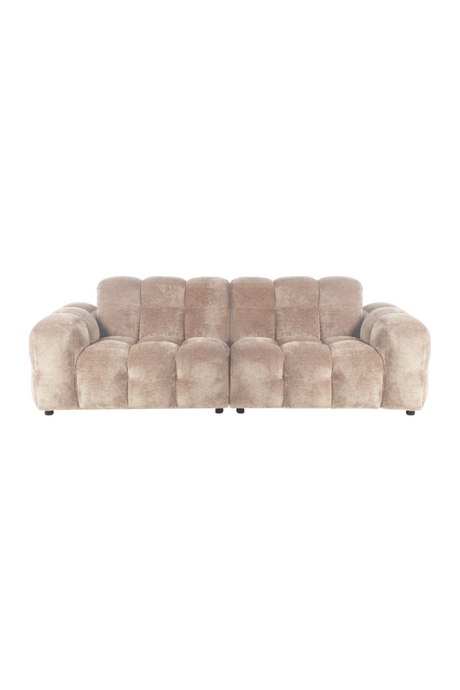 Tufted Velvet 3-Seater Sofa | Dutchbone Hackman | OROA.com