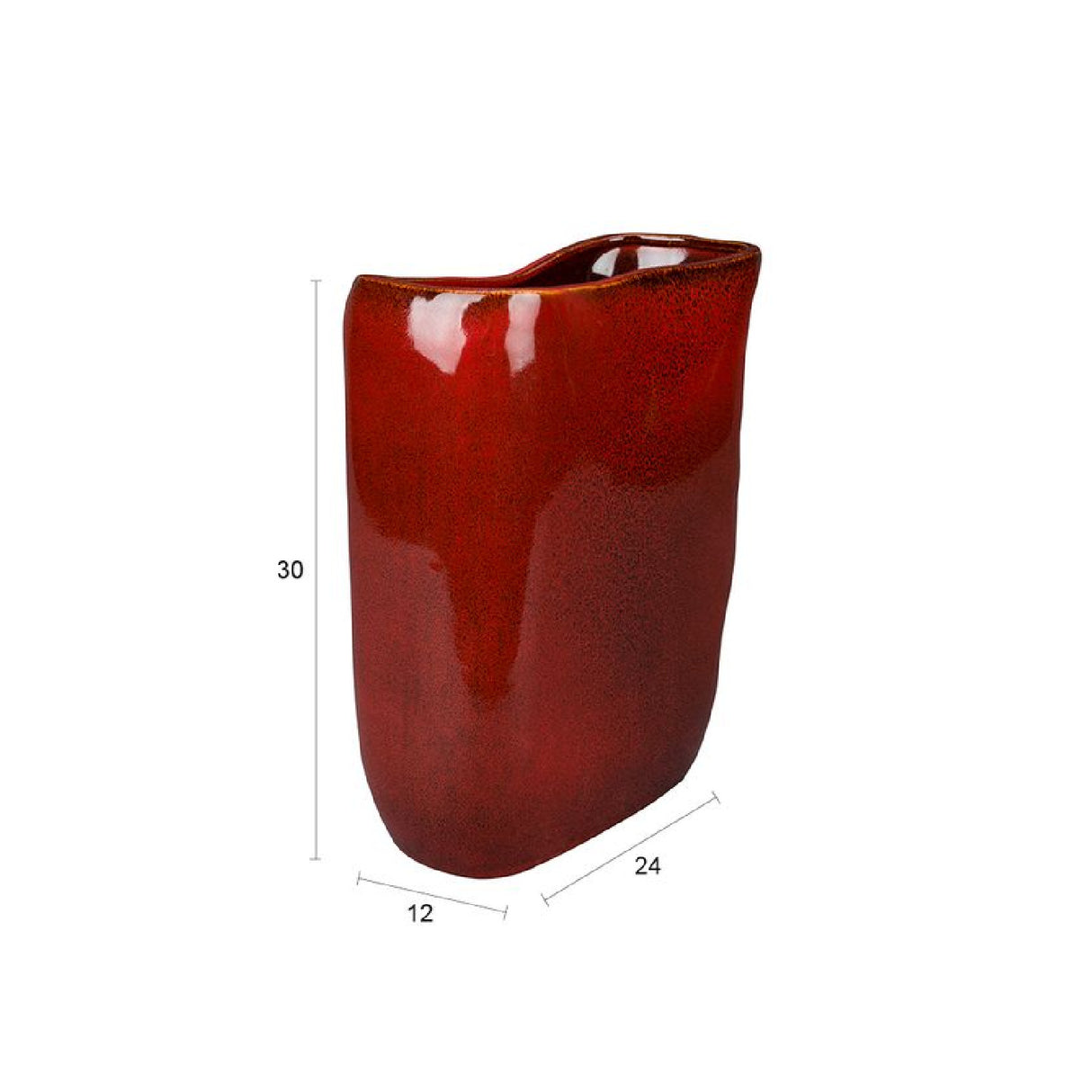   Modern European furniture - Red Ceramic Vase - www.oroa.com | Oroa.com