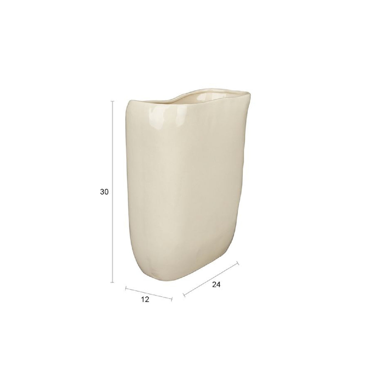   Modern European furniture - Beige Ceramic Vase - www.oroa.com | Oroa.com