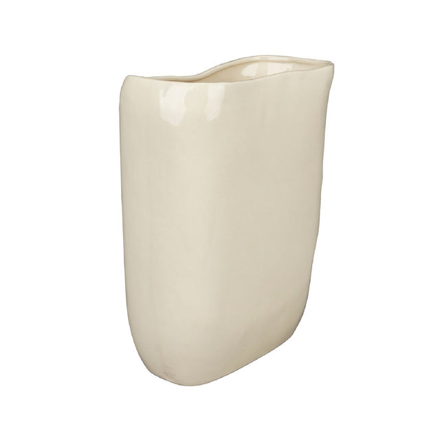 Modern European furniture - Beige Ceramic Vase - www.oroa.com