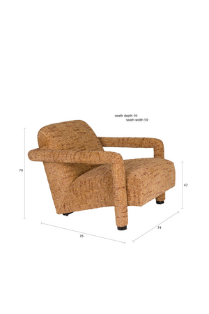 Melange Fabric Lounge Chair | Dutchbone Kent | Oroa.com
