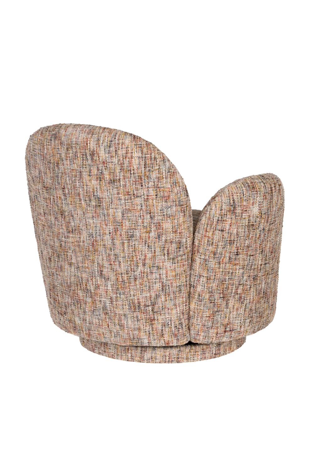 Melange Fabric Swivel Lounge Chair | Dutchone Rose | Oroa.com