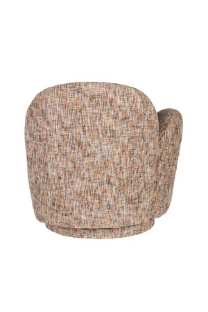 Melange Fabric Swivel Lounge Chair | Dutchone Rose | Oroa.com