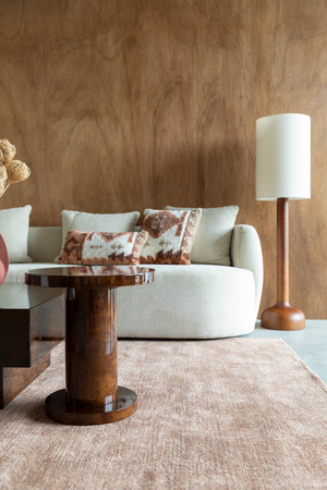 Glossy Wooden Side Table | Dutchbone Quinn | Oroa.com