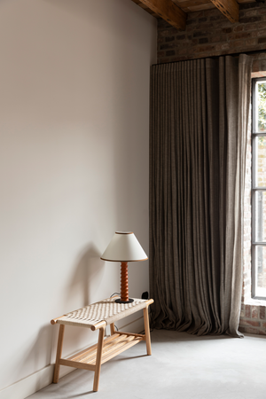 Ribbed Oak Table Lamp | Dutchbone Horace | Oroa.com