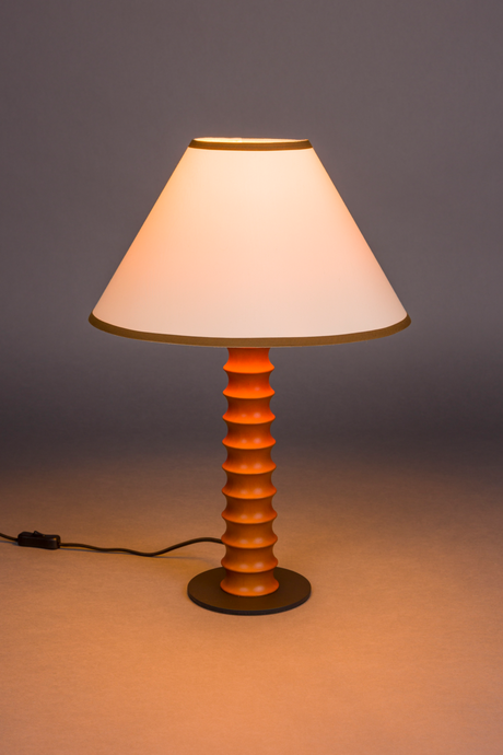 Ribbed Oak Table Lamp | Dutchbone Horace | Oroa.com