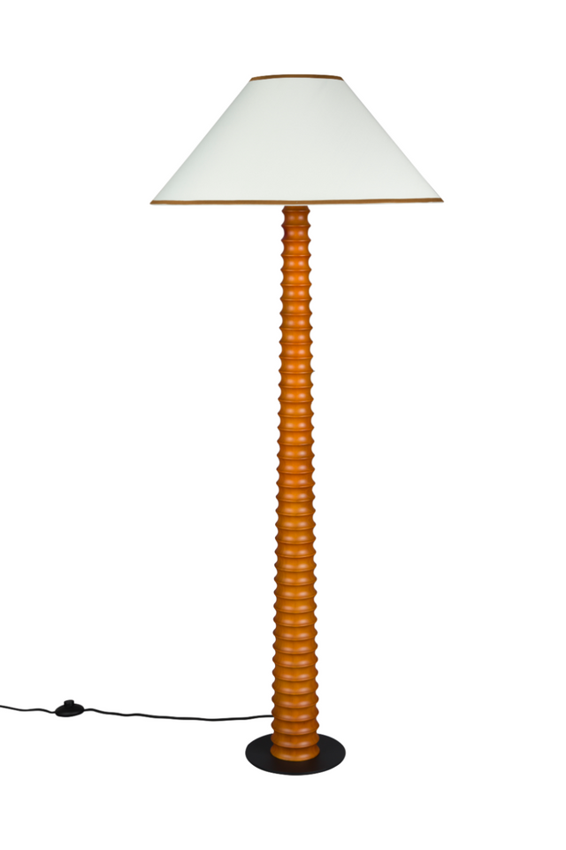 Ribbed Oak Floor Lamp | Dutchbone Horace | Oroa.com