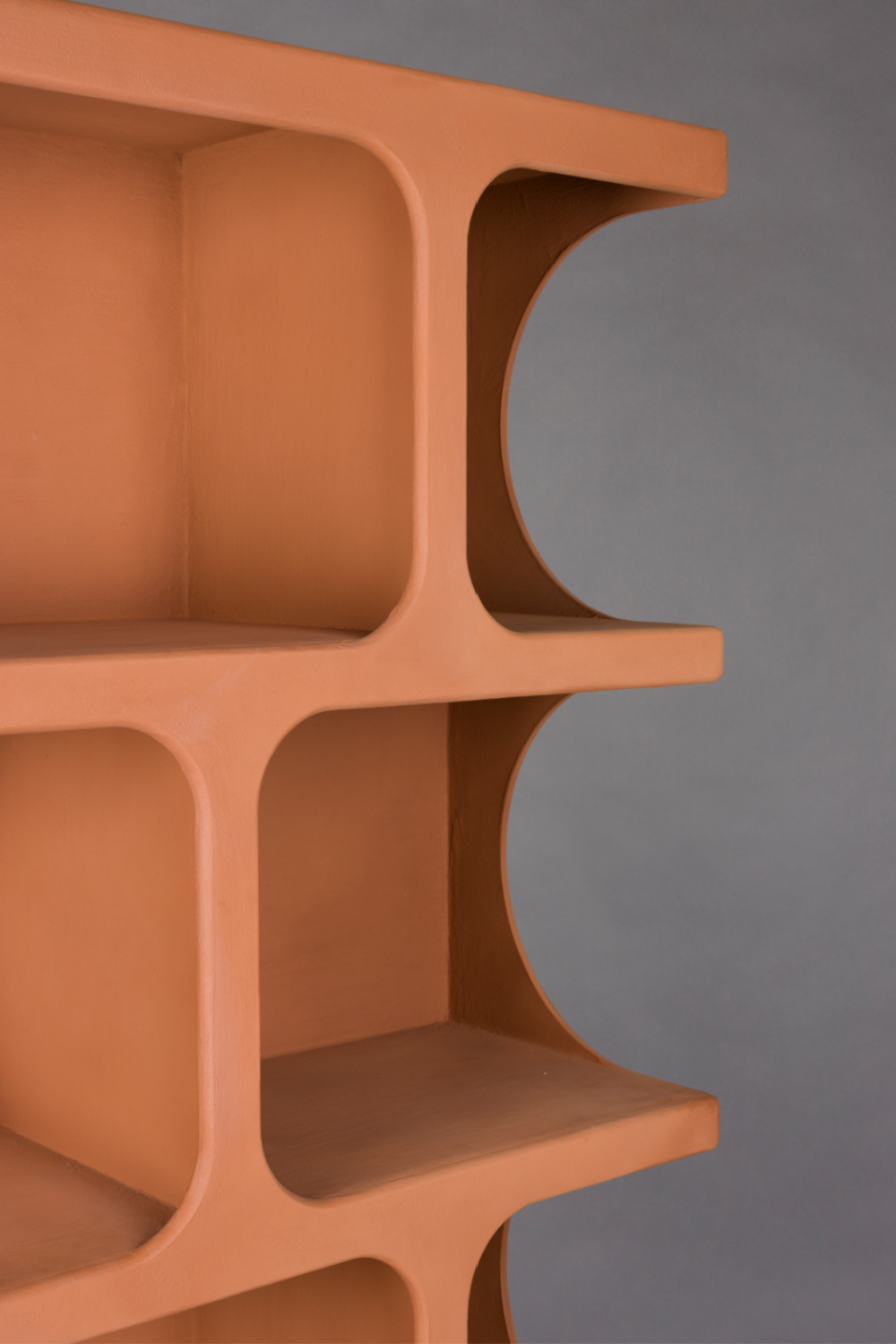 Matte Terracotta Shelf Cabinet | Dutchbone Dundee | Oroa.com