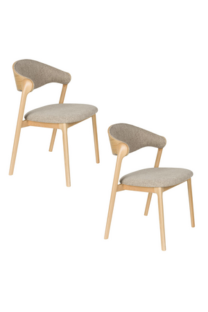 Natural Beech Dining Chairs (2) | Dutchbone Babington | Oroa.com