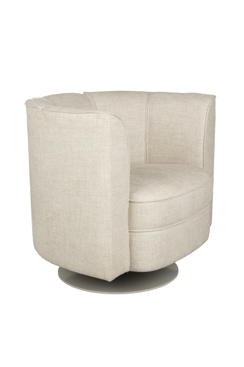 Curved Swivel Lounge Chair | Dutchbone Flower | Oroa.com