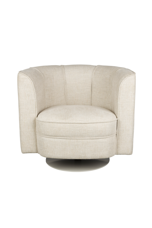 Curved Swivel Lounge Chair | Dutchbone Flower | Oroa.com