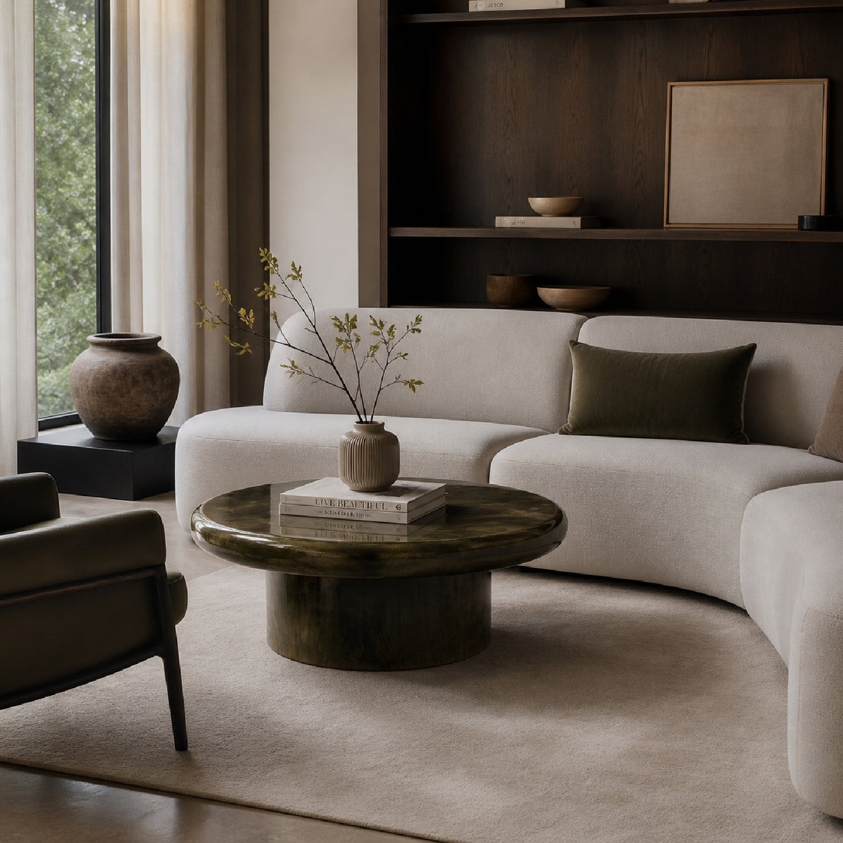   Modern European furniture - Green Mango Wood Coffee Table - www.oroa.com | Oroa.com