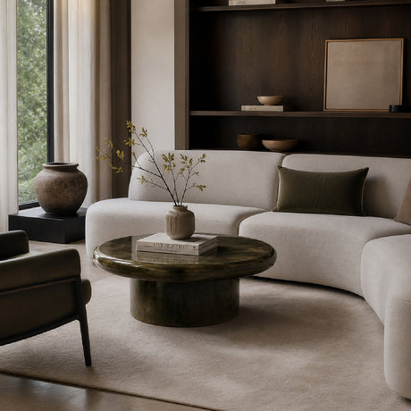   Modern European furniture - Green Mango Wood Coffee Table - www.oroa.com | Oroa.com