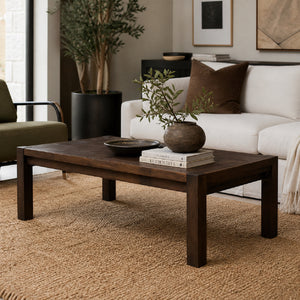   Modern European furniture - Walnut Finished Coffee Table - www.oroa.com | Oroa.com