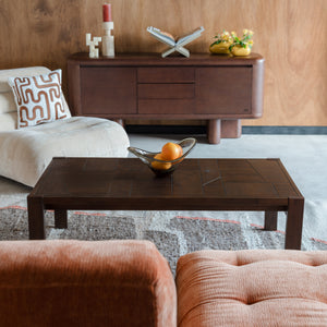   Modern European furniture - Walnut Finished Coffee Table - www.oroa.com | Oroa.com