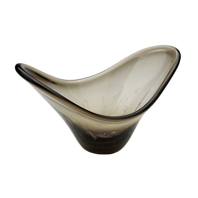 Smoked Glass Bowl Tray | Dutchbone Dale | Oroa.com