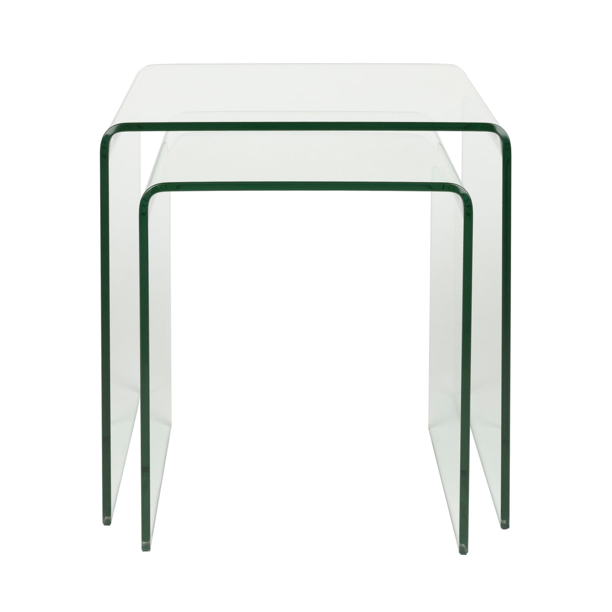   Modern European furniture - Clear Glass Side Tables (2) - www.oroa.com | Oroa.com