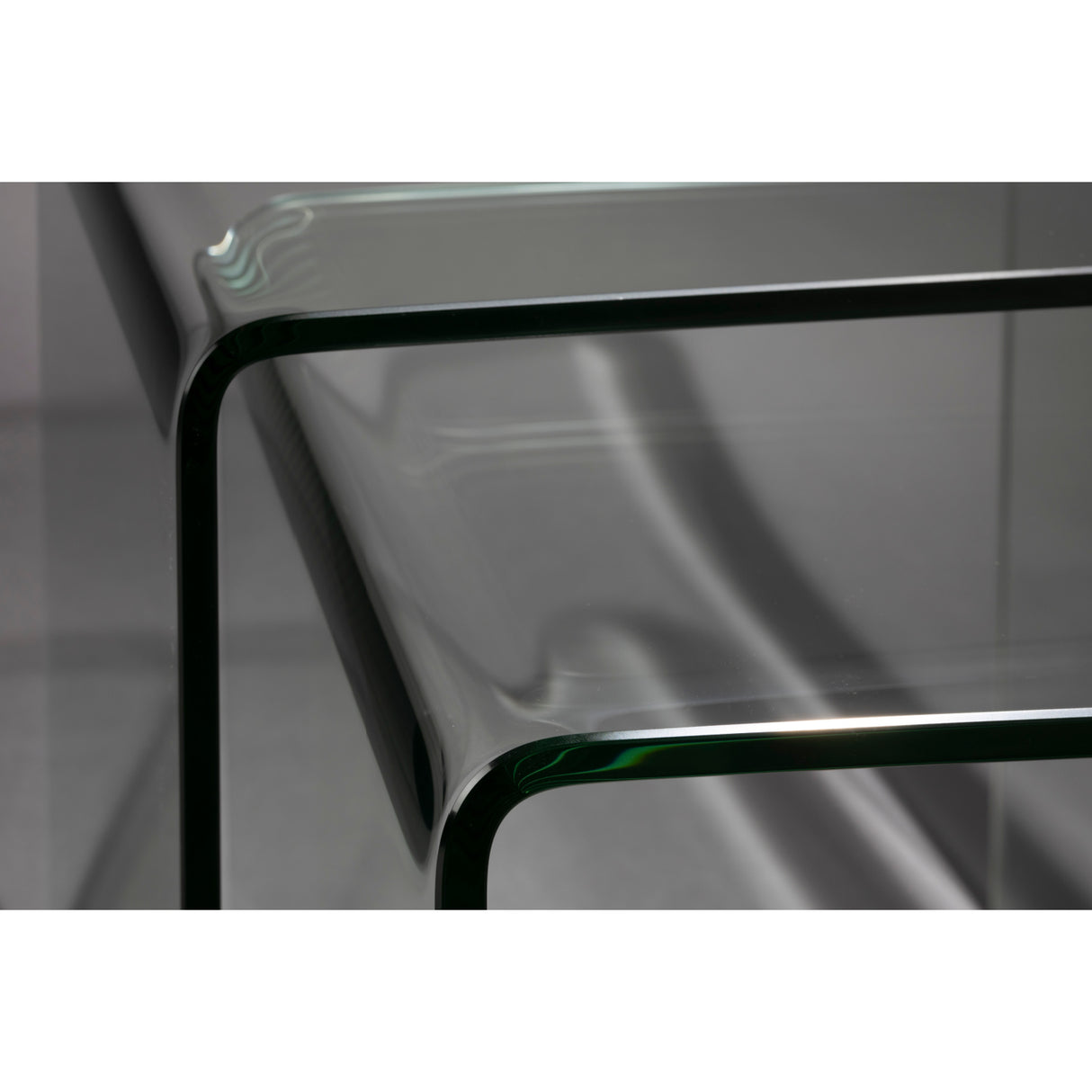   Modern European furniture - Clear Glass Side Tables (2) - www.oroa.com | Oroa.com