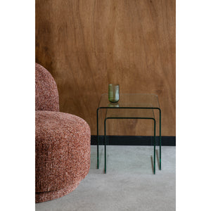   Modern European furniture - Clear Glass Side Tables (2) - www.oroa.com | Oroa.com