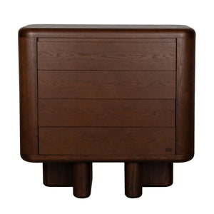   Walnut Wood 3-Drawer Cabinet | Oroa.com