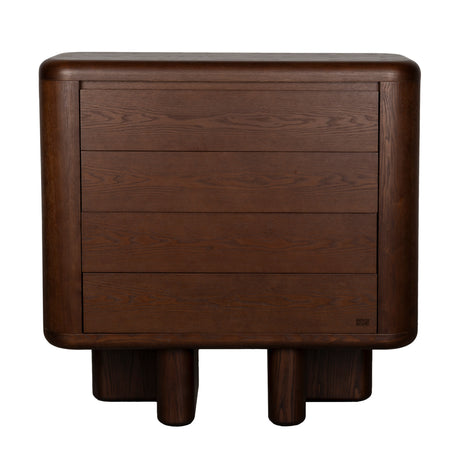   Walnut Wood 3-Drawer Cabinet | Oroa.com