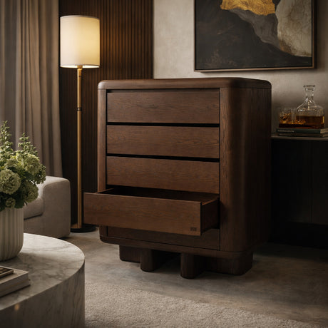   Walnut Wood 3-Drawer Cabinet | Oroa.com